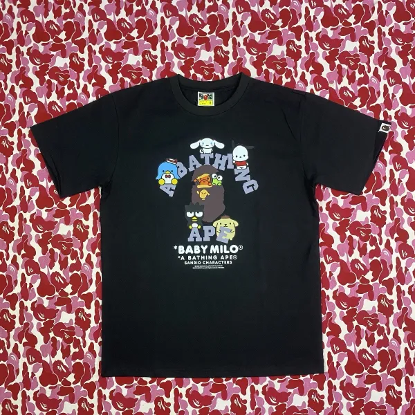 A Bathing Ape x Sanrio Hello Kitty x Baby Milo White T-Shirt - 5