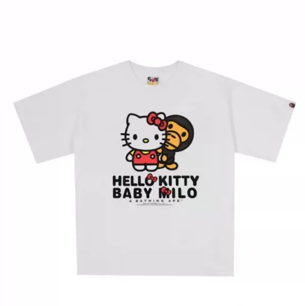 Hello Kitty x A Bathing Ape Baby Milo White T-Shirt - 1
