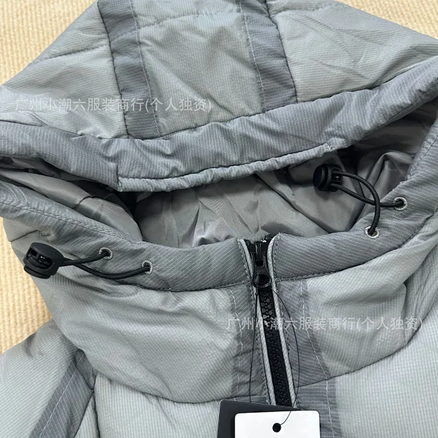 C.P. Company Jackets Hooded quilted padded jacket with sleeve lens detail product detail image 9