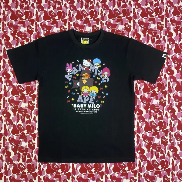 A Bathing Ape x Sanrio Hello Kitty x Baby Milo White T-Shirt - 10