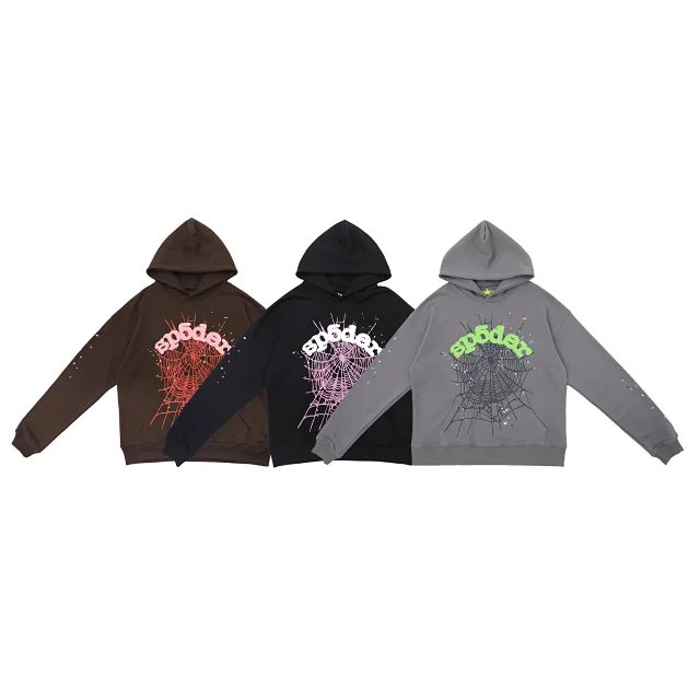 Sp5der Hoodies & Sweatshirts Spiderweb Graphic Hoodie product detail image 5