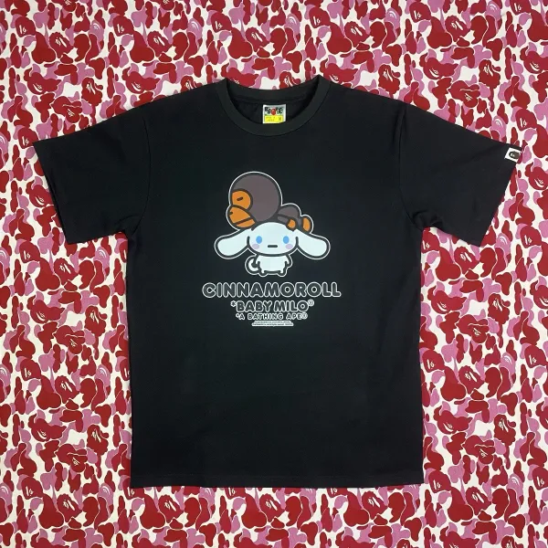 A Bathing Ape x Sanrio Hello Kitty x Baby Milo White T-Shirt - 11