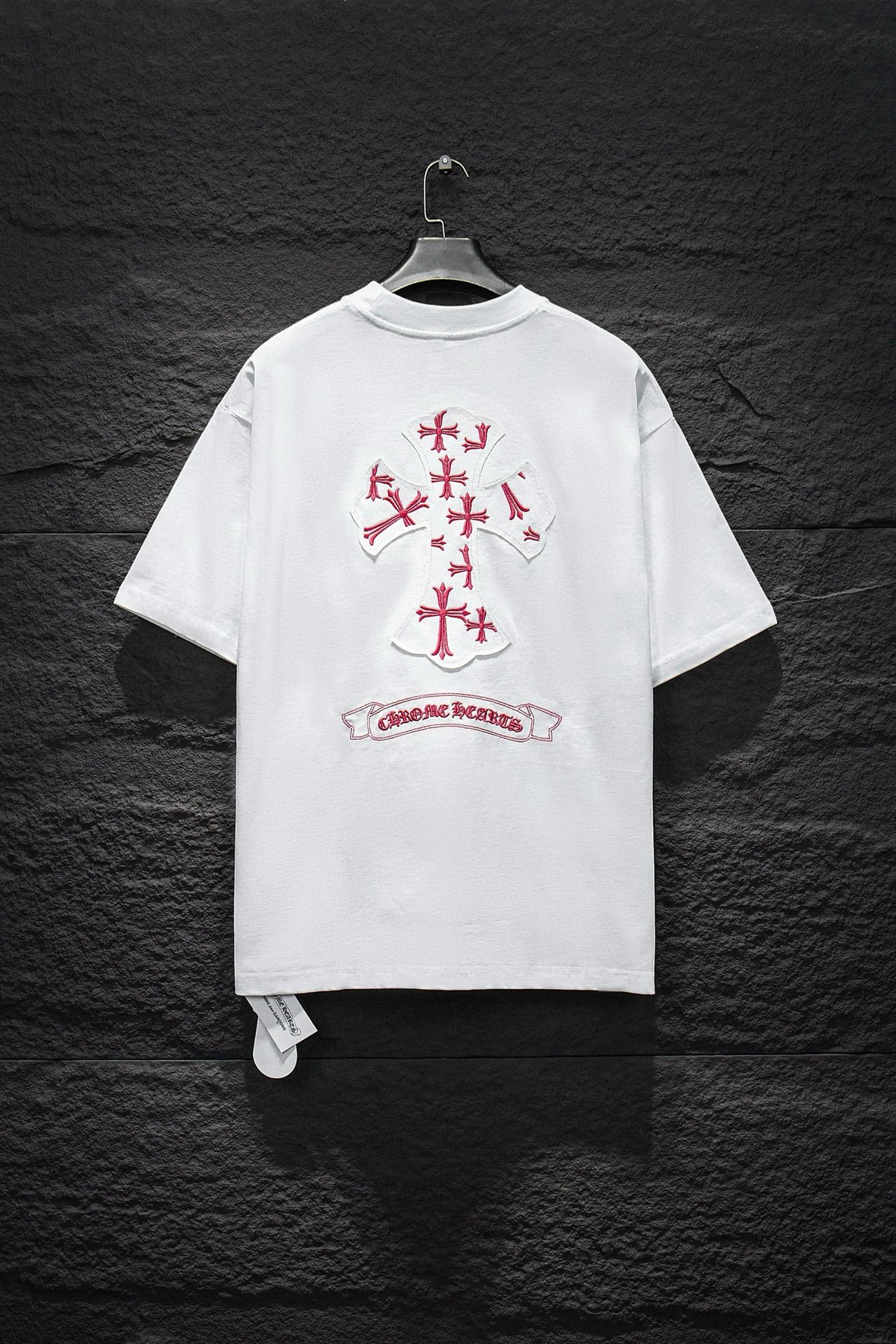 Chrome Hearts T-Shirts Short-Sleeve Graphic Print T-Shirt — 7243 white