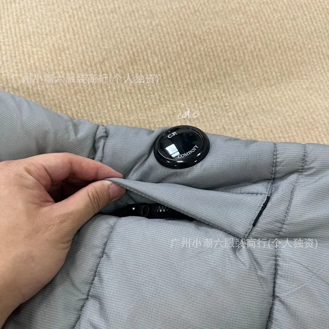 C.P. Company Jackets Hooded quilted padded jacket with sleeve lens detail product detail image 8