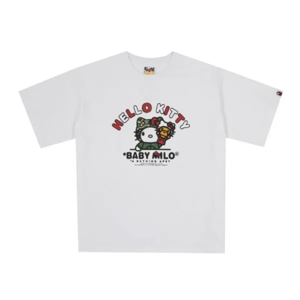 Hello Kitty x A Bathing Ape Baby Milo White T-Shirt - 1