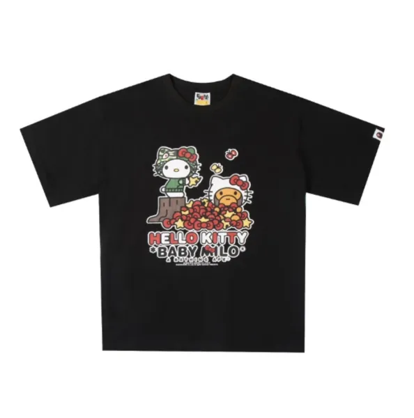 Hello Kitty x A Bathing Ape Baby Milo Black T-Shirt - 1