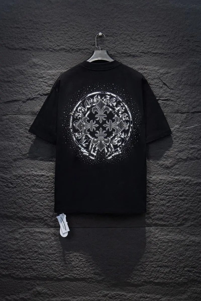 Chrome Hearts T-Shirts Short-Sleeve Graphic Print T-Shirt — 7245 black