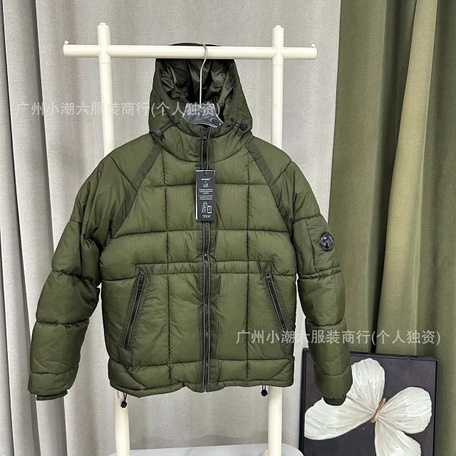 C.P. Company Jackets Hooded quilted padded jacket with sleeve lens detail product detail image 17