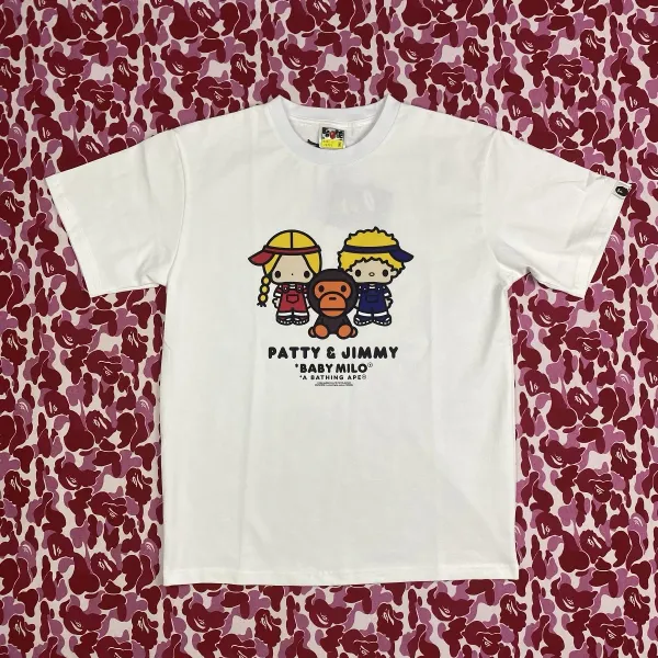 A Bathing Ape x Sanrio Hello Kitty x Baby Milo White T-Shirt - 15