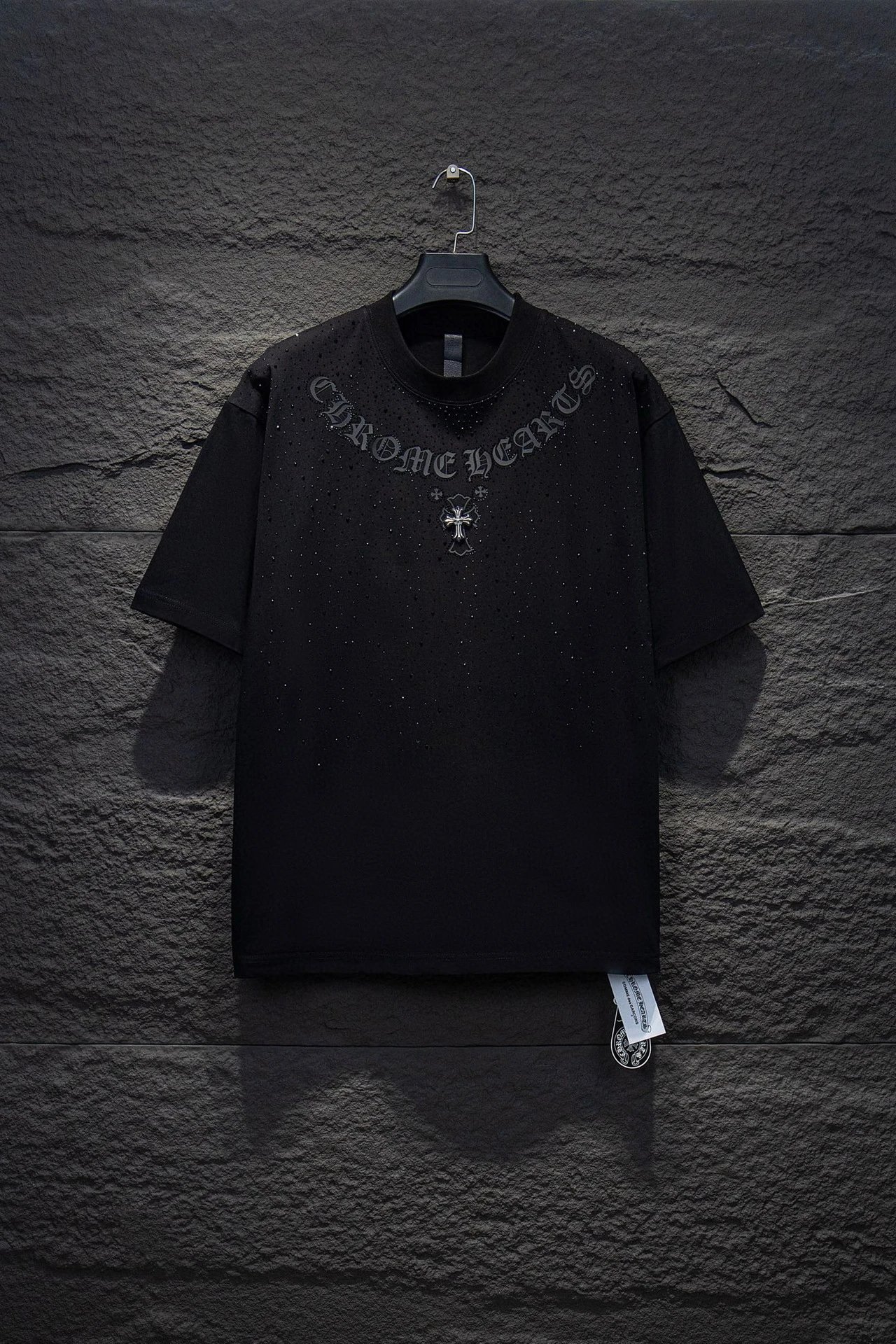 Chrome Hearts T-Shirts Short-Sleeve Graphic Print T-Shirt — 7247 black