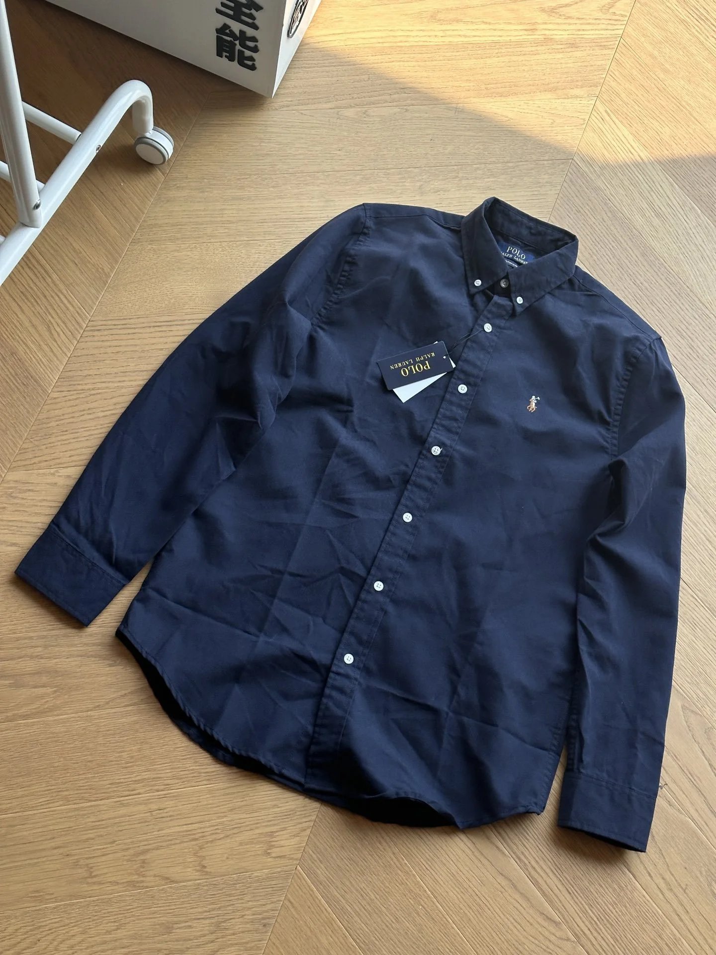 Embroidered Oxford Button-Up Shirt photo 2