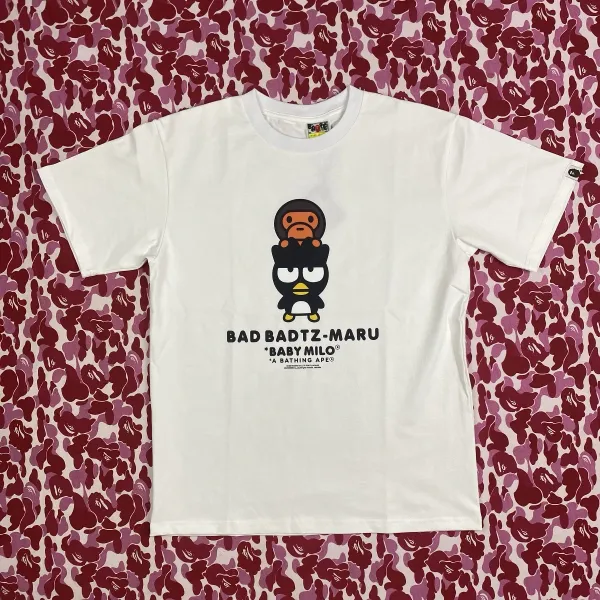 A Bathing Ape x Sanrio Hello Kitty x Baby Milo White T-Shirt - 18