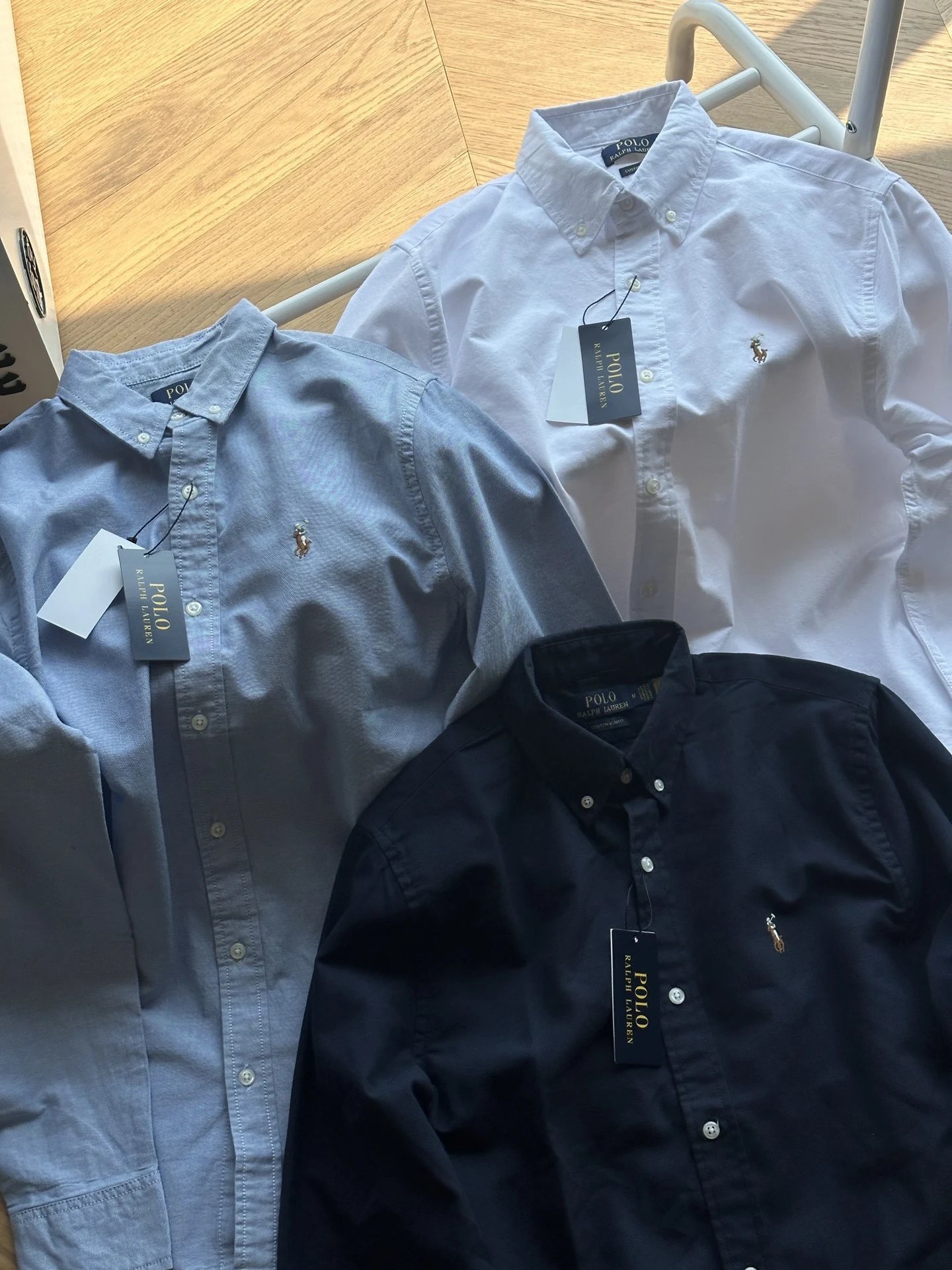 Embroidered Oxford Button-Up Shirt photo 6