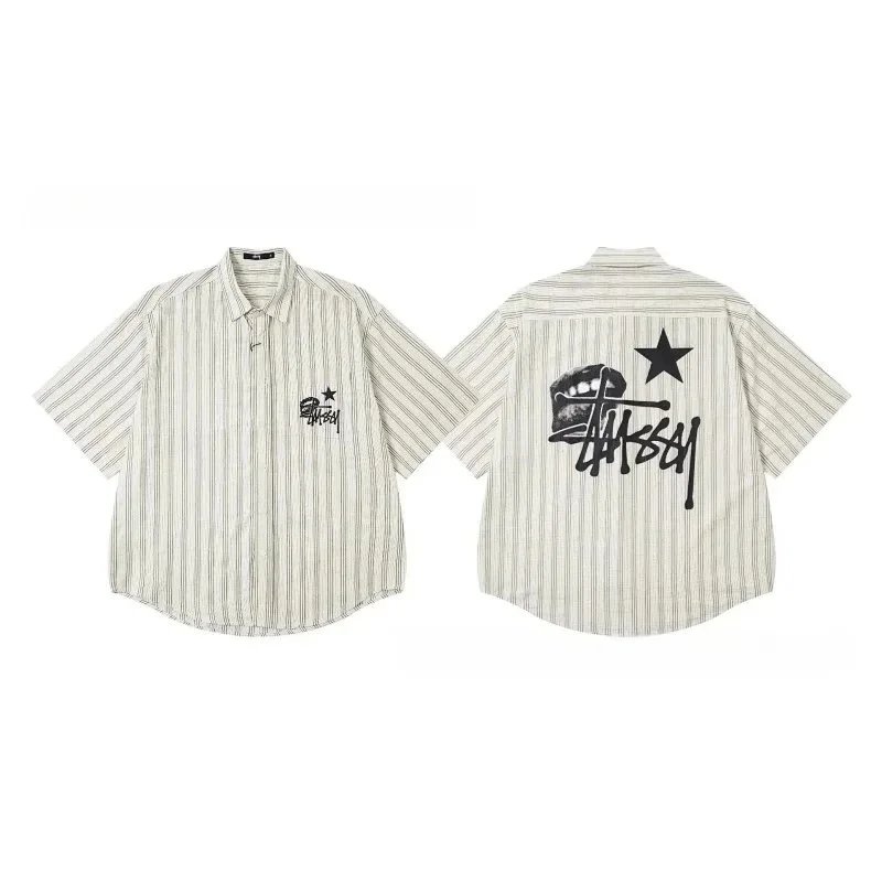 Printed Collar Short Sleeve Shirt photo 4
