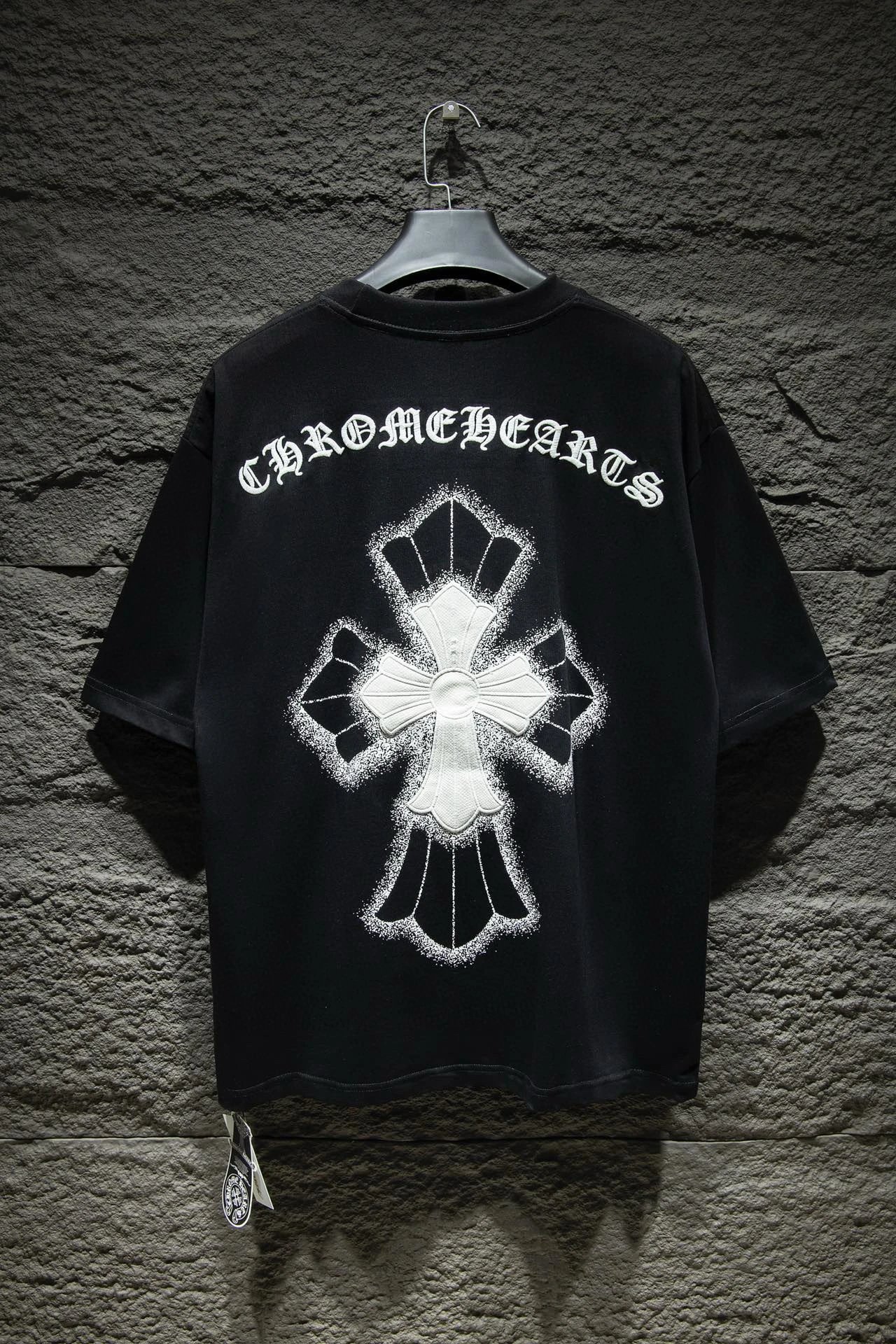 Chrome Hearts T-Shirts Short-Sleeve Graphic Print T-Shirt — 7007 Black