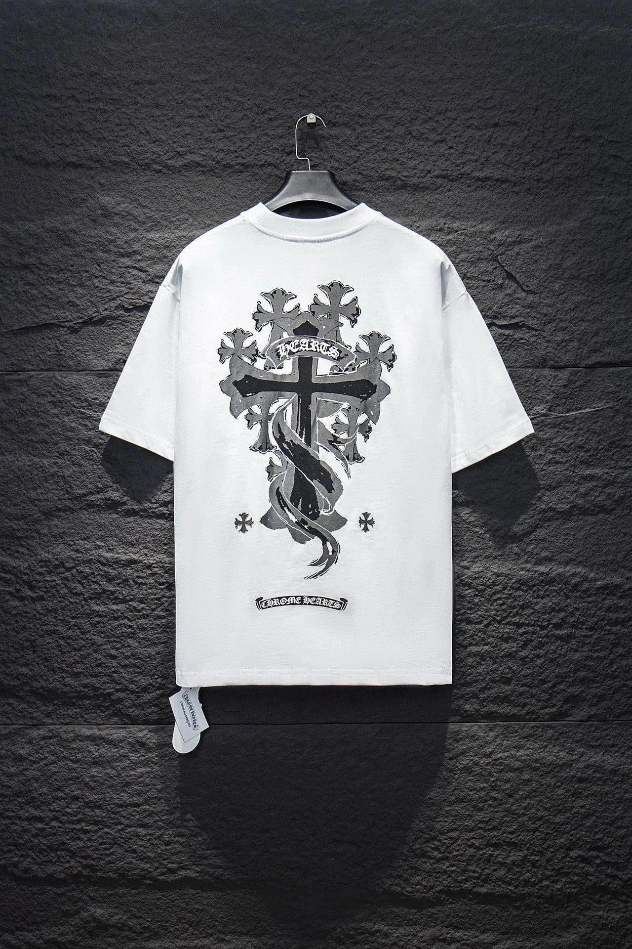Chrome Hearts T-Shirts Short-Sleeve Graphic Print T-Shirt — 7249 white
