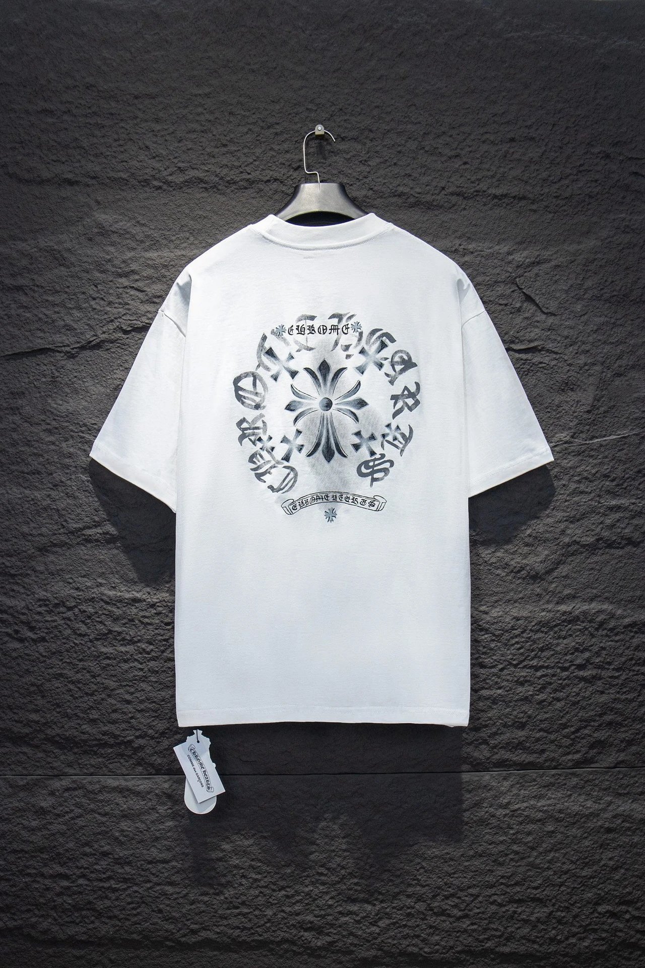 Chrome Hearts T-Shirts Short-Sleeve Graphic Print T-Shirt — 7058 White