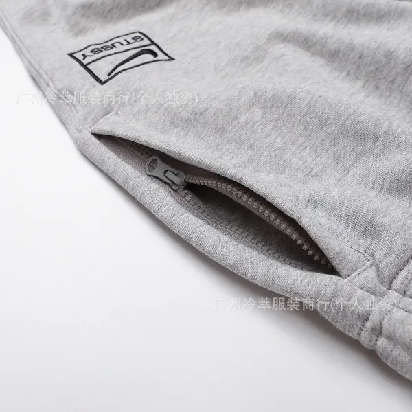 Stüssy x Nike City Series Gray Hoodie and Sweatpants Set - 37