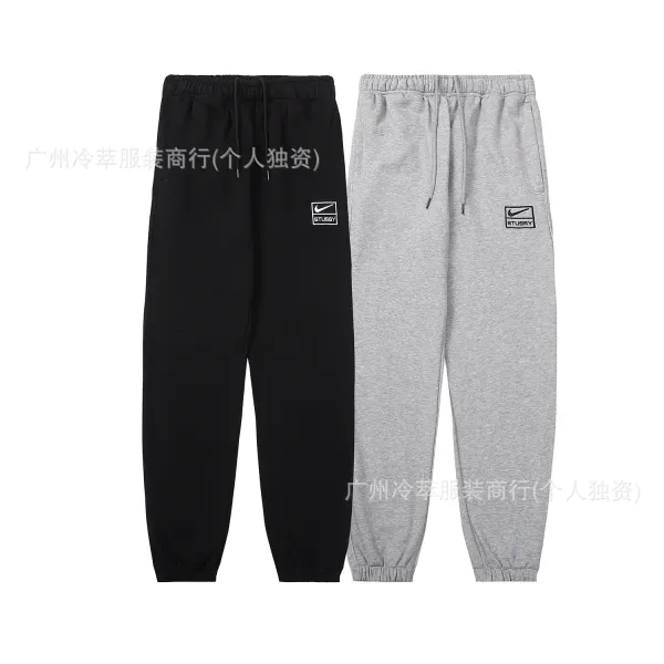 Stüssy x Nike City Series Gray Hoodie and Sweatpants Set - 27