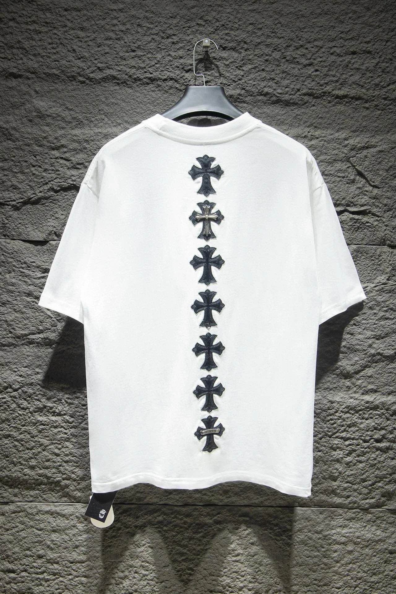 Chrome Hearts T-Shirts Short-Sleeve Graphic Print T-Shirt — 7011 white