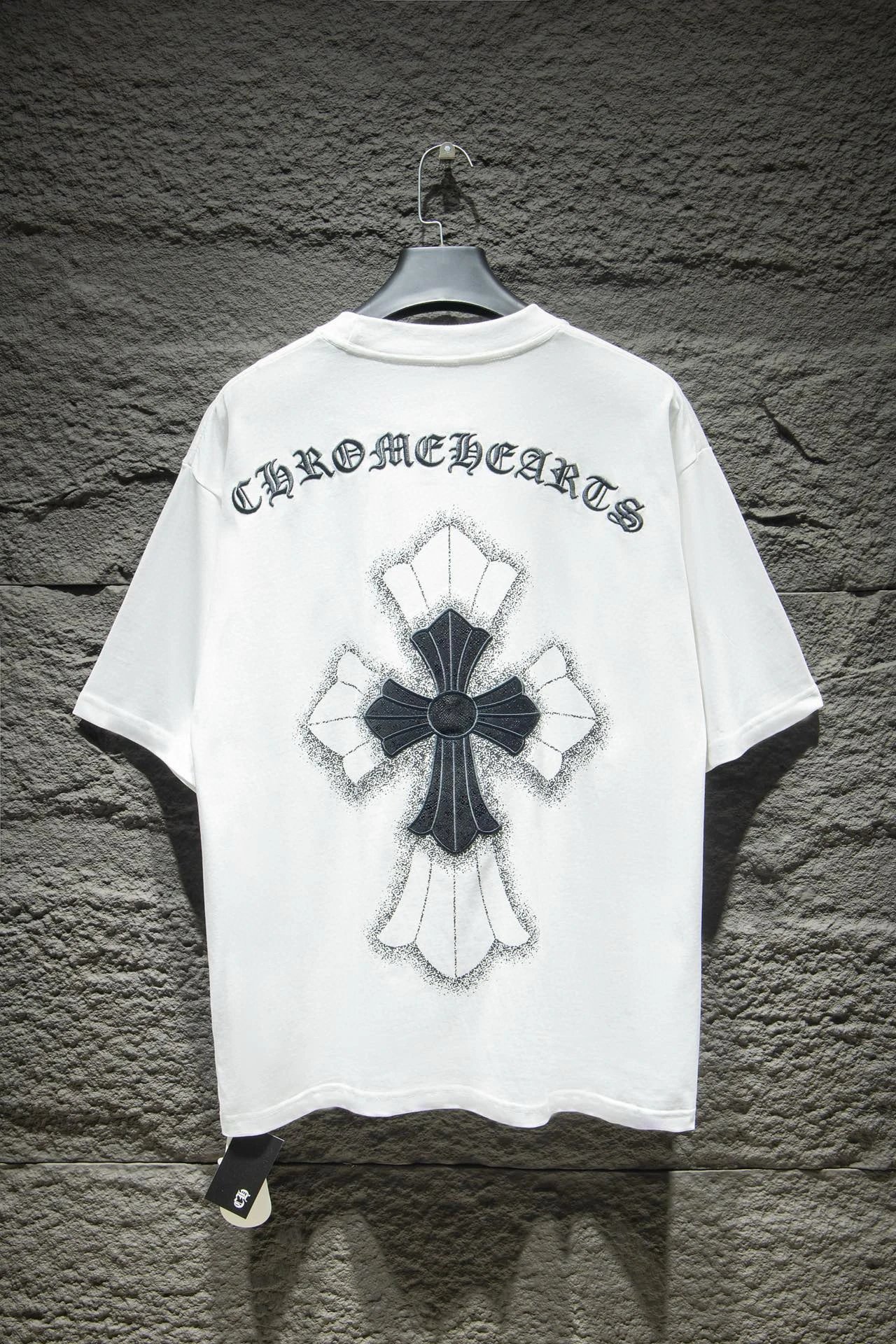 Chrome Hearts T-Shirts Short-Sleeve Graphic Print T-Shirt — 7007 white