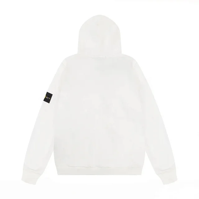 Stone Island Hoodies & Sweatshirts Zip-Up Hooded Sweatshirt with Sleeve Badge product detail image 4