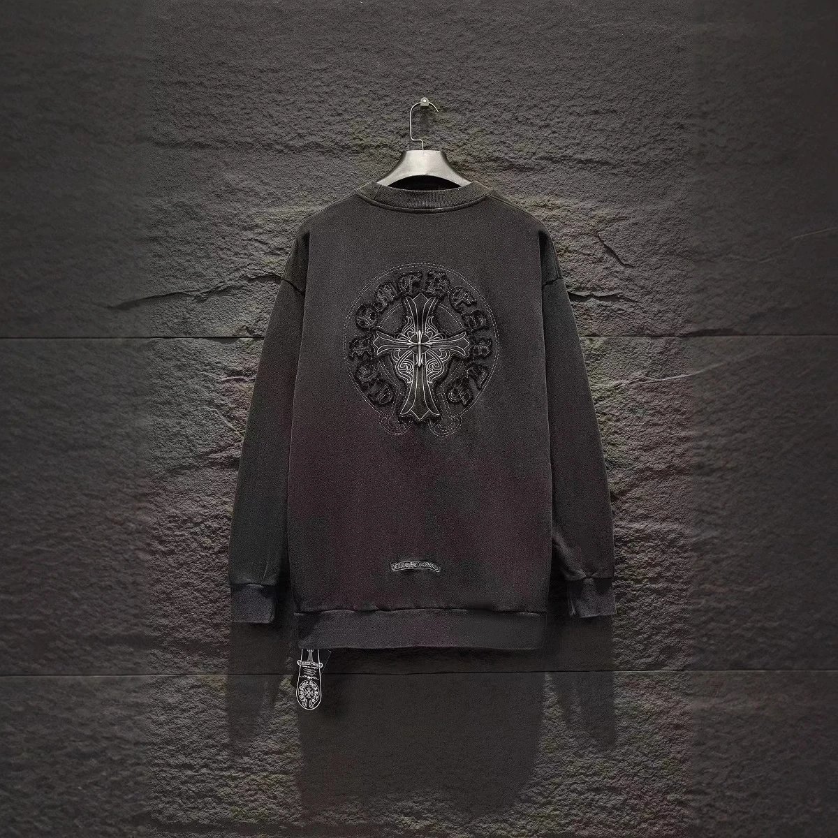 Chrome Hearts Hoodies & Sweatshirts Cross Patch Crewneck Sweatshirt image 2