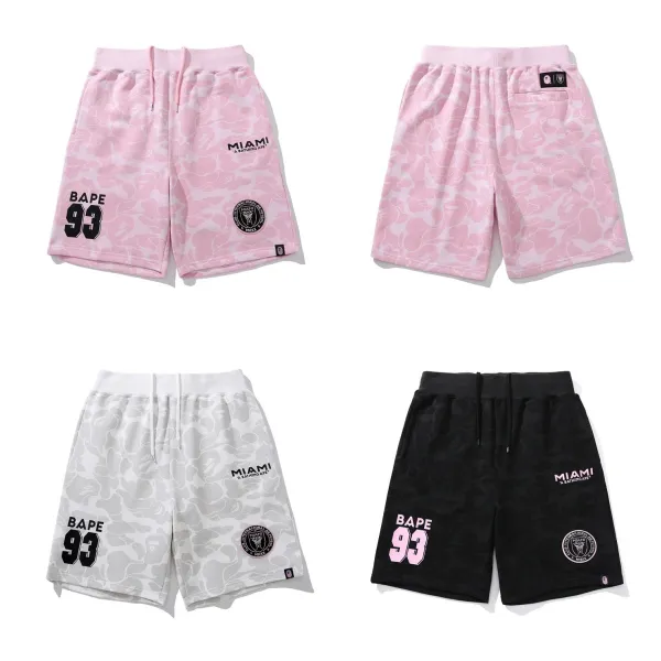 A Bathing Ape x Inter Miami CF 93 Camo Shorts White - 22