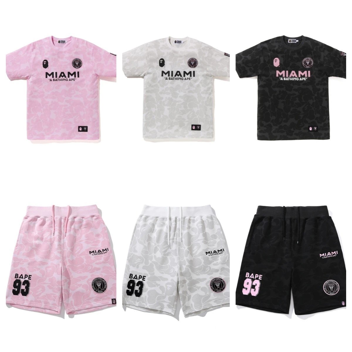 Co branded camouflage sports short sleeved shorts set round neck jersey