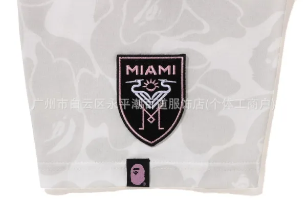 A Bathing Ape x Inter Miami CF 93 Camo Shorts White - 17