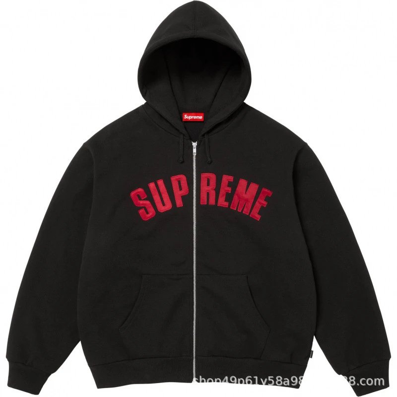 Waffle Lined Hoodie with Letter Patch photo 6