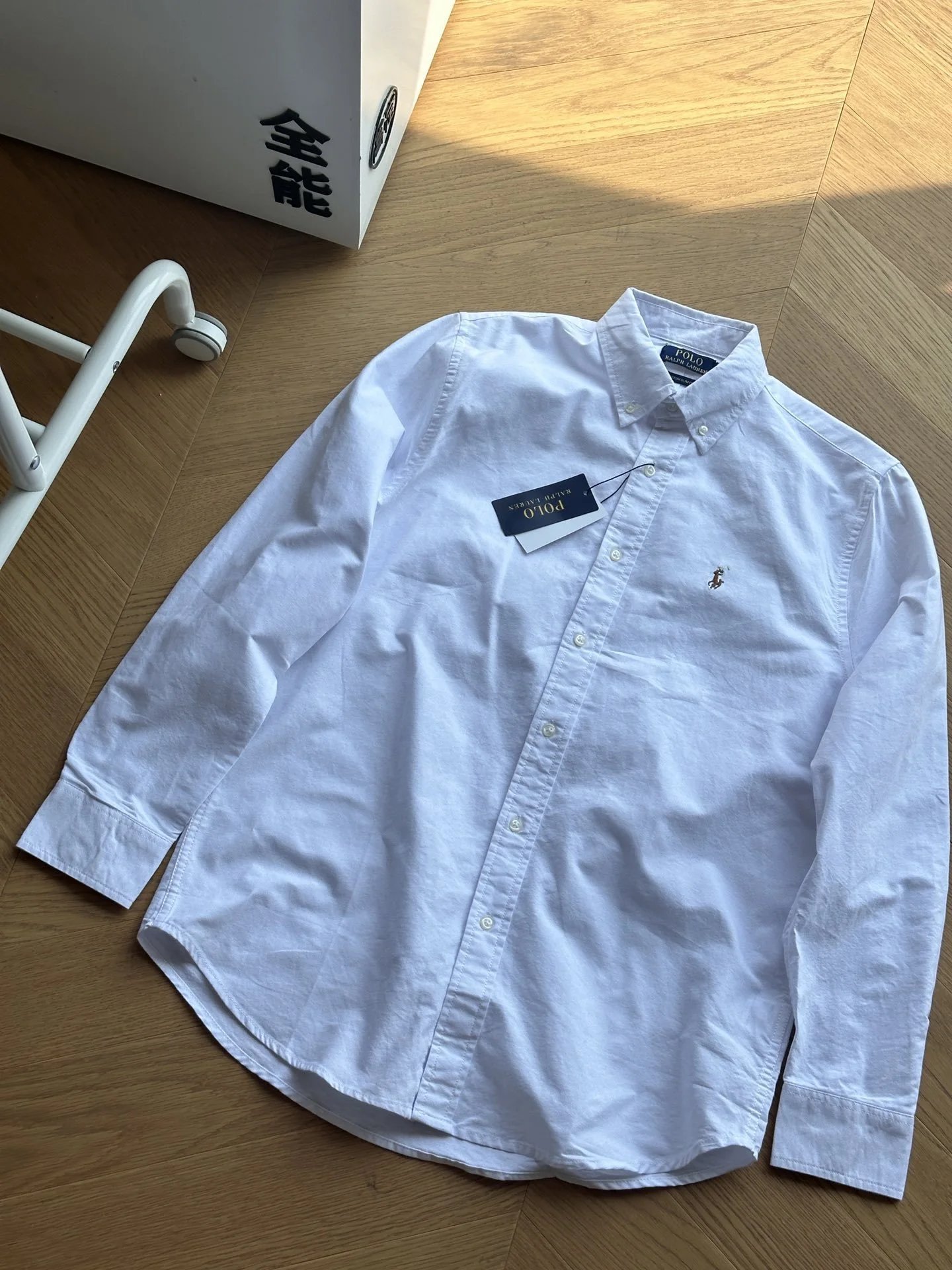Embroidered Oxford Button-Up Shirt photo 4