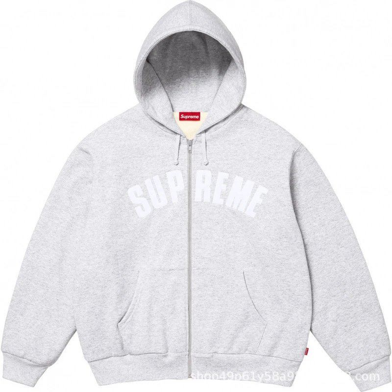 Waffle Lined Hoodie with Letter Patch photo 7