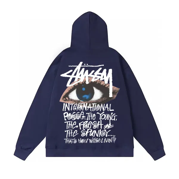 Stüssy International Posse Navy Hoodie - 1