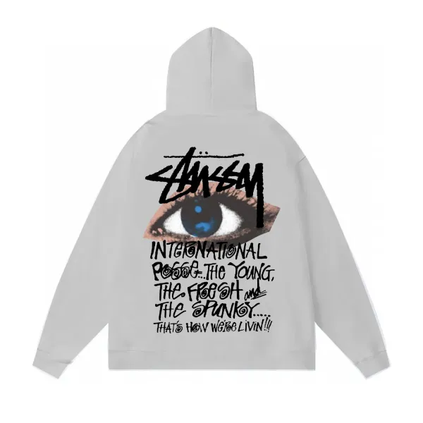 Stussy International Posse Hoodie Gray - 1