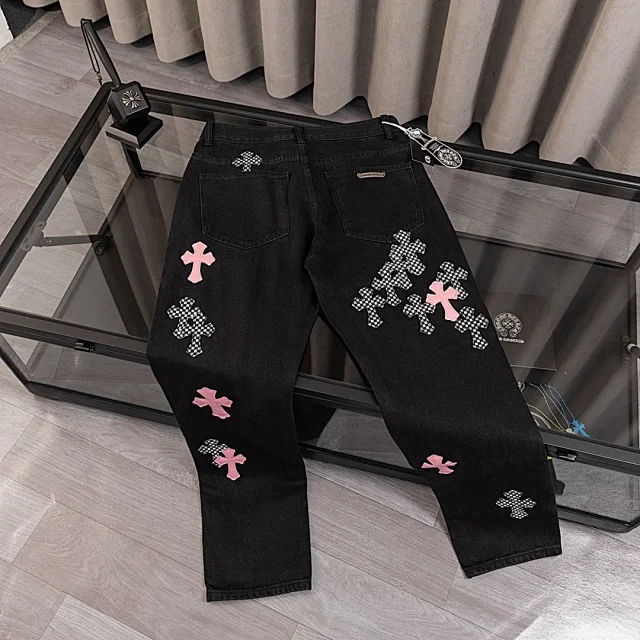 Unbranded Jeans Loose-Fit Cross Appliqué product detail image 29