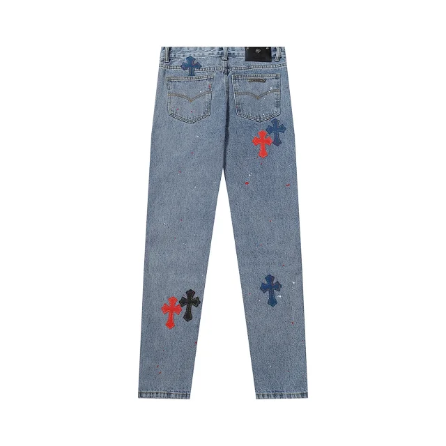 Unbranded Jeans Loose-Fit Cross Appliqué product detail image 28