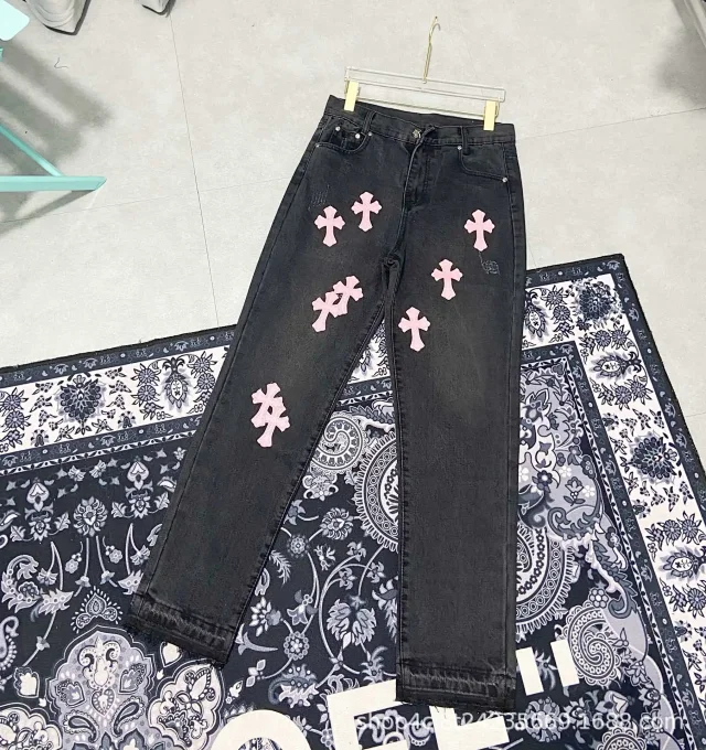 Unbranded Jeans Loose-Fit Cross Appliqué product detail image 36