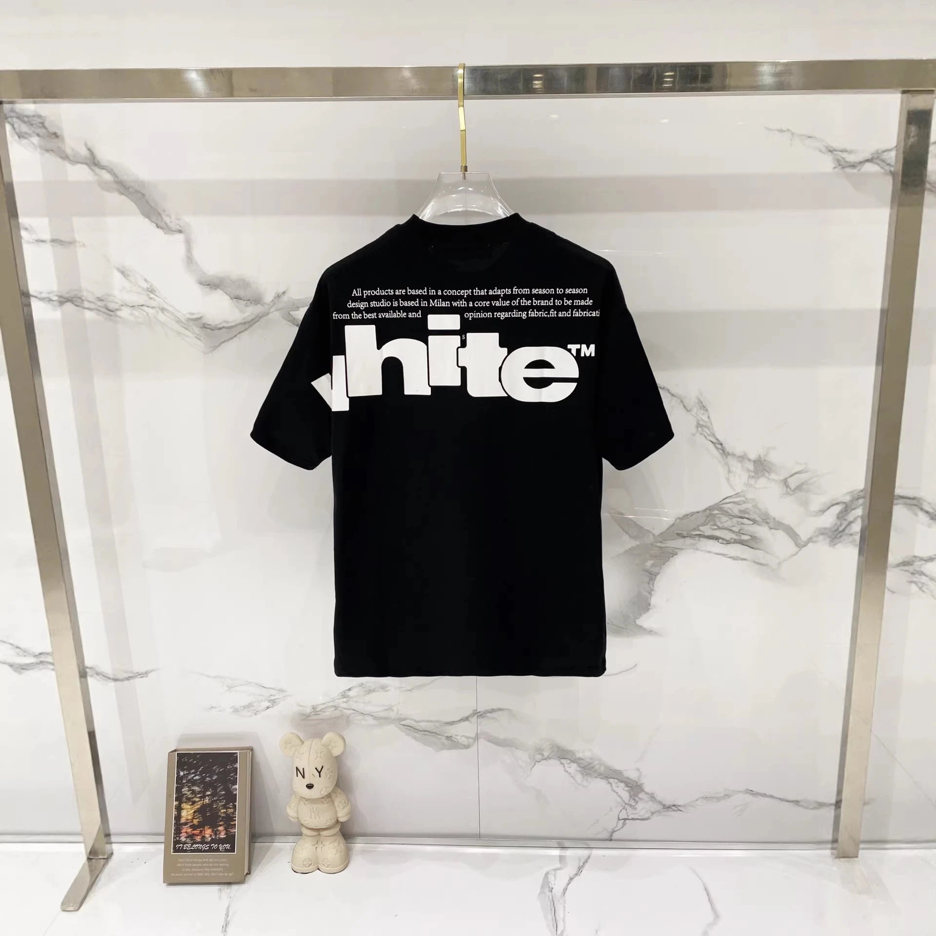 Off White Logo Green Graphic T-Shirt
