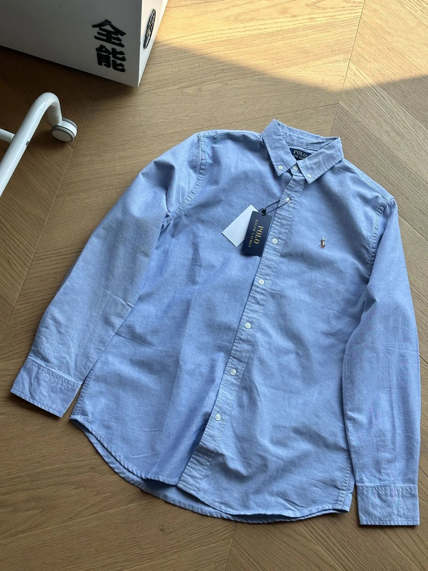 Embroidered Oxford Button-Up Shirt photo 3