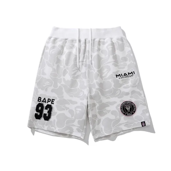 A Bathing Ape x Inter Miami CF 93 Camo Shorts White - 1