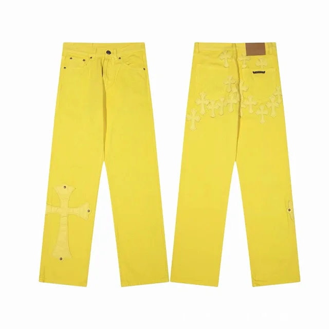 Unbranded Jeans Loose-Fit Cross Appliqué product detail image 44