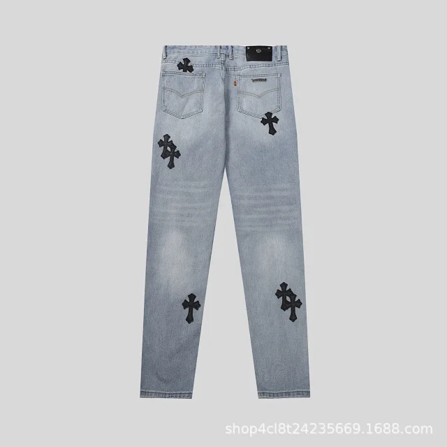 Unbranded Jeans Loose-Fit Cross Appliqué product detail image 26