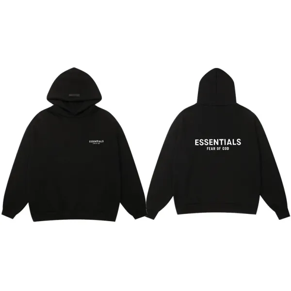 Fear of God Essentials Oversized Hoodie Black - 1