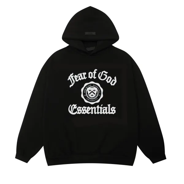 Fear of God Essentials University Hoodie Black - 1