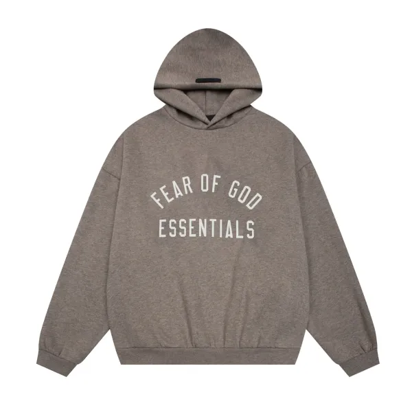 Fear of God Essentials Arch Logo Hoodie Gray - 1