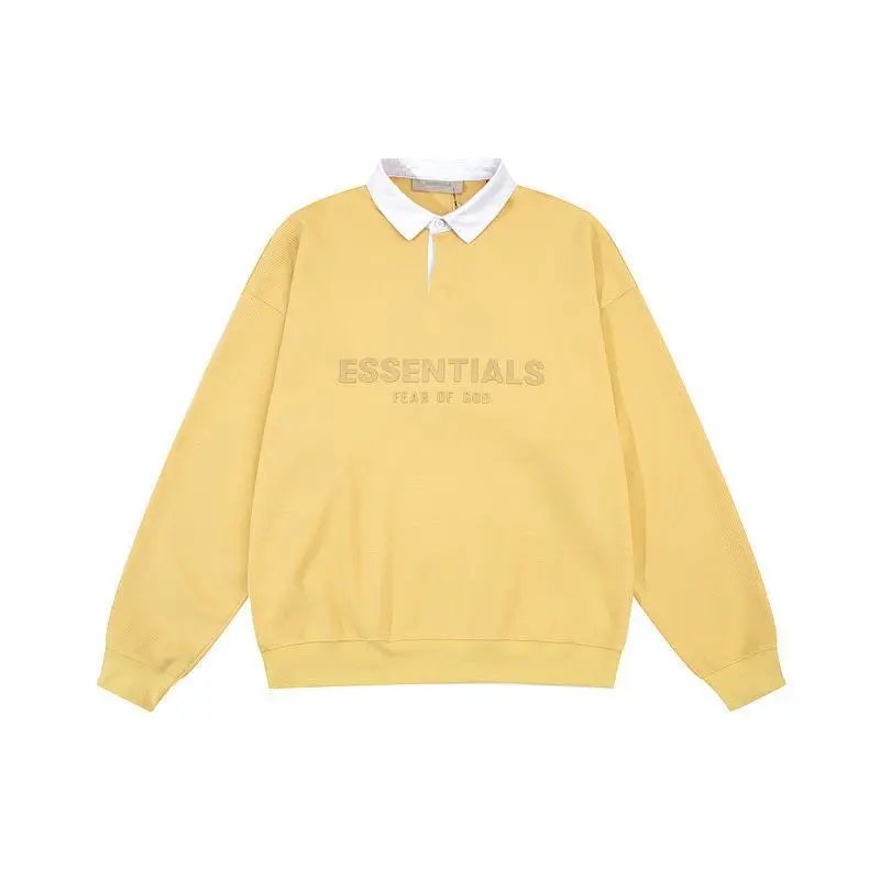 3D Silicone Letter Waffle Polo Hoodie photo 2