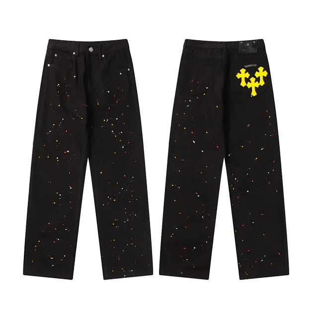 Unbranded Jeans Loose-Fit Cross Appliqué product detail image 7