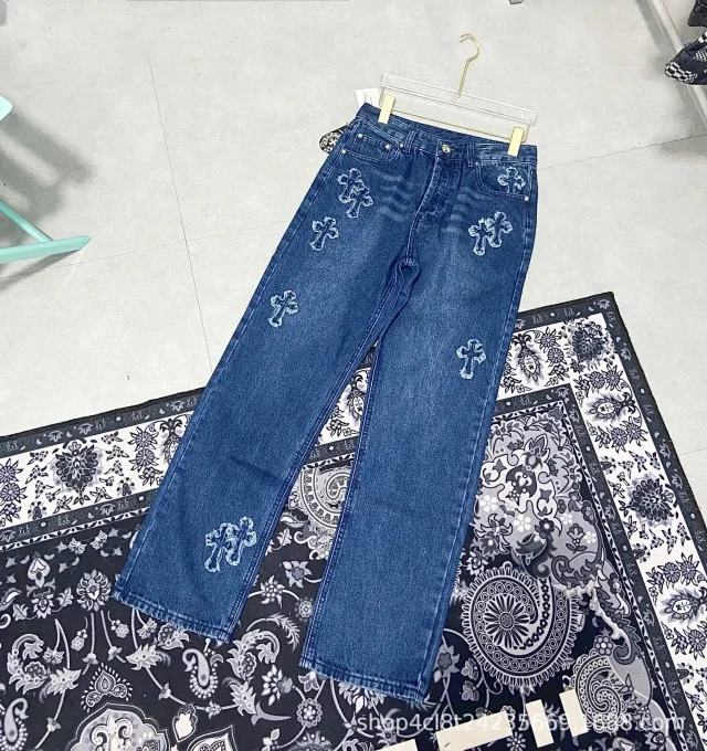 Unbranded Jeans Loose-Fit Cross Appliqué product detail image 40