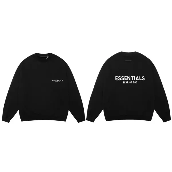 Fear of God Essentials Crewneck Sweatshirt Black Hoodie - 1